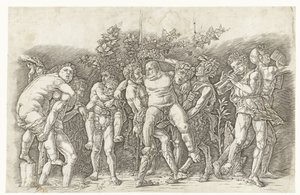 与西莱纳斯共舞的巴卡纳 作者 安德里亚·曼特尼亚（Andrea Mantegna）
