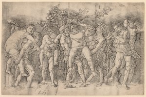 与西莱纳斯共舞的巴卡纳 作者 安德里亚·曼特尼亚（Andrea Mantegna）