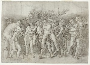 与西莱纳斯共舞的巴卡纳 作者 安德里亚·曼特尼亚（Andrea Mantegna）