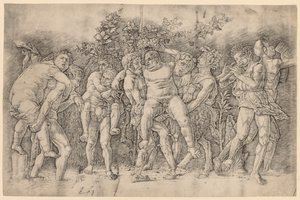 西兰努斯的酒神。 作者 安德里亚·曼特尼亚（Andrea Mantegna）