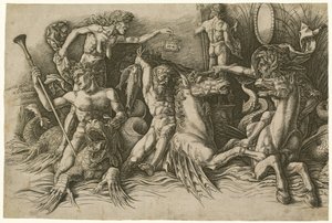 海神之战[左半部] 作者 安德里亚·曼特尼亚（Andrea Mantegna）