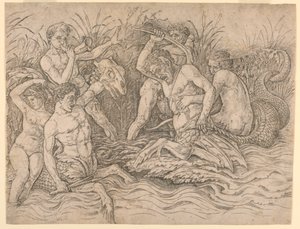 海神之战，右半部分 作者 Andrea Mantegna