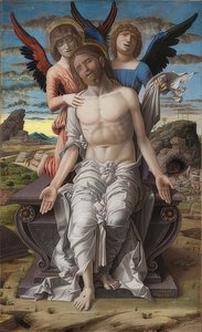 基督是个痛苦的人。 1495-1500 作者 安德里亚·曼特尼亚（Andrea Mantegna）
