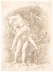 大力士和安忒俄斯 作者 安德里亚·曼特尼亚（Andrea Mantegna）