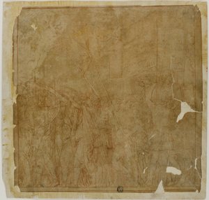 凯撒的胜利》研究：I 号画布 作者 安德里亚·曼特尼亚（Andrea Mantegna）