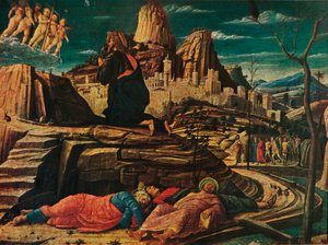 花园中的痛苦，c1458年，1909年 作者 安德里亚·曼特尼亚（Andrea Mantegna）