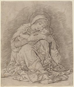 圣母与圣婴 作者 安德里亚·曼特尼亚（Andrea Mantegna）