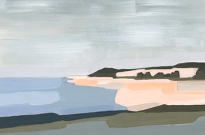 桃子海滩，2023 年（丙烯酸纸张） 作者 安德里亚·梅吉亚