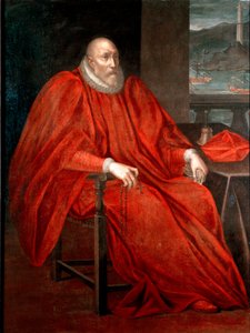 西蒙娜·斯皮诺拉 (1522-1569, 1567 至 1569 年间的基因总督) 肖像 Andrea Semino (1526-1594) 1568-1569 128x170 厘米私人收藏 作者 安德里亚·塞米诺（Andrea Semino）