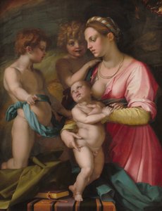 慈善，1530年前。 作者 安德里亚·德尔·萨托（Andrea del Sarto）