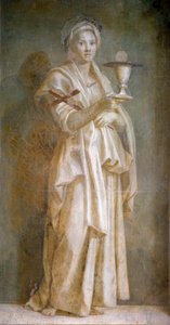 La Faith Fresco by Andrea del Sarto (1486-1531) 1522 Dim.194x110 cm Florence, Chiostro dello Scalzo 作者 安德里亚·德尔·萨托（Andrea del Sarto）
