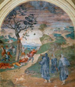 S. Filippo Benizzi惩罚亵渎者，1509-1510 作者 安德里亚·德尔·萨托（Andrea del Sarto）