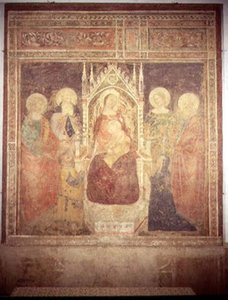 圣母与圣婴埃利亚、施洗者约翰、尼古拉和伦纳德（壁画