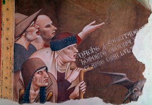 天启场景的细节，描绘了一群伤残者、病者和乞丐。死亡的胜利（壁画）