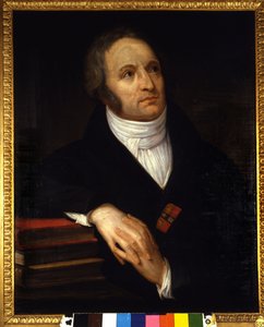 意大利诗人文森佐·蒙蒂 (Vincenzo Monti) (1754 - 1828) 的肖像。 Andrea Appiani (1754-1819) 的绘画。 1809. 米兰布雷拉美术馆 作者 安德里亚·阿皮亚尼长老