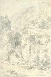 山地景观 作者 安德烈亚斯·阿亨巴赫（Andreas Achenbach）