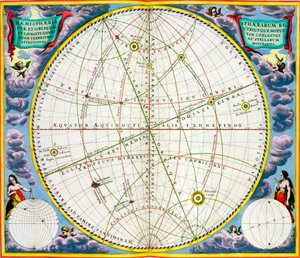 绘制地球和行星运动的地图，1660-1661年 作者 安德鲁·塞拉瑞斯