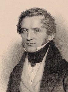 作曲家弗朗茨-拉赫纳1803-1890的肖像，1830年。 作者 Andreas Staub