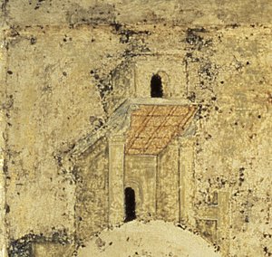 细节形式圣三一，1420年代（面板上的蛋彩画）（细节）（见39517） 作者 安德烈·鲁布列夫（Andrei Rublev）
