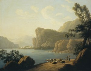 西伯利亚塞伦加河的景色，1817年