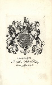 第二代格拉夫顿公爵查尔斯·菲茨罗伊 (Charles FitzRoy) 的徽章和徽章 作者 安德鲁·约翰斯顿