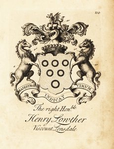 第三代朗斯代尔子爵亨利·洛瑟 (Henry Lowther) 的纹章 (1694-1751) 作者 安德鲁·约翰斯顿