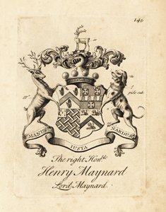 第四代梅纳德男爵梅纳德勋爵亨利梅纳德的纹章，卒于 1742 年