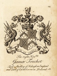英格兰赫利的奥德利勋爵、爱尔兰第六代卡斯尔哈文伯爵詹姆斯·图切特勋爵的纹章，卒于 1740 年 作者 安德鲁·约翰斯顿