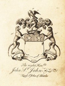 Coat of arms of the Right Honourable John St 作者 安德鲁·约翰斯顿