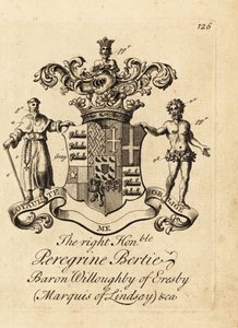 Peregrine Bertie、埃雷斯比的威洛比男爵、林赛侯爵、第二代安卡斯特和凯斯特文公爵的纹章
