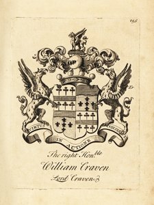 克雷文勋爵，第三代克雷文男爵（1700-1739 年），威廉·克雷文勋爵的纹章 作者 安德鲁·约翰斯顿