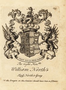 Coat of arms of the Right Honourable William North, Lord North & Gray, 6th Baron North, 2nd Baron Grey