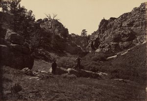 图版 10.魔鬼之门，戴尔克里克卡农，1869 年（照片） 作者 安德鲁·约瑟夫·拉塞尔