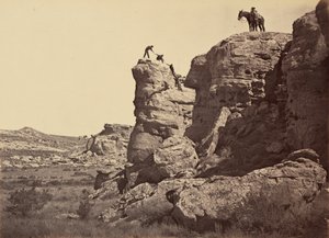 图版 21.高崖，黑山丘，1869 年（照片） 作者 安德鲁·约瑟夫·拉塞尔