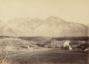图版 49.杨百翰的棉纺和毛纺厂，1869 年（照片） 作者 安德鲁·约瑟夫·拉塞尔