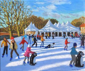 明媚的早晨，Hampton Court Palace溜冰场，伦敦，2018年， 作者 安德鲁·马卡拉（Andrew Macara）