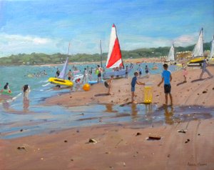 Cricket and red and white sail,Abersoch, 2011 作者 安德鲁·马卡拉（Andrew Macara）