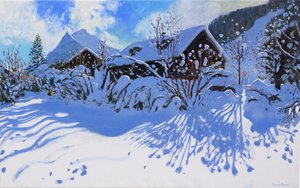 新鲜的雪，Morzine Village，2015， 作者 安德鲁·马卡拉（Andrew Macara）