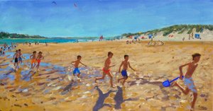 保持健康，Wells紧挨着大海，（布面油画） 作者 安德鲁·马卡拉（Andrew Macara）