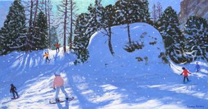 岩石城，意大利瓦尔加尔达，2020 年（布面油画） 作者 安德鲁·马卡拉（Andrew Macara）