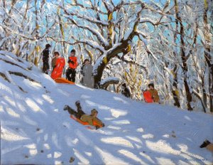 雪橇，2010 年（布面油画） 作者 安德鲁·马卡拉（Andrew Macara）