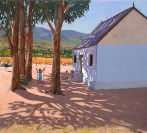 秋千，克莱因（小）卡鲁，南非，2000 年（布面油画） 作者 安德鲁·马卡拉（Andrew Macara）