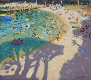 树影，在海滩上，罗维尼附近2016（2016） 作者 安德鲁·马卡拉（Andrew Macara）