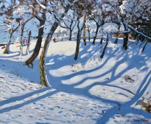 Winter Ladmanlow,Buxton, Derbyshire,2010,( oil on canvas) 作者 安德鲁·马卡拉（Andrew Macara）