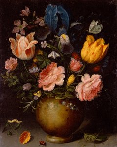 昆虫花卉研究（铜上油） 作者 安德里斯·丹尼尔斯