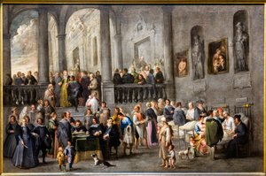 搀扶病人，约 1640 年（布面油画） 作者 Andries van & Wael Cornelis de (1592-1667) 艾尔特维尔特