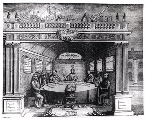 来自Johannes Hevelius（1611-87）的“Prodomus Astronomiae”的伟大天文学家于1690年在格但斯克出版 作者 安德烈·斯泰奇