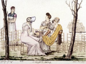 隆尚的孩子们，1806年3月。加比萨的绘画。 作者 安吉洛（后）加尔比萨