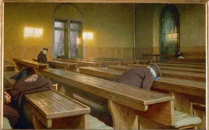 米兰特里沃尔齐奥安宁疗养院的节日（布面油画）