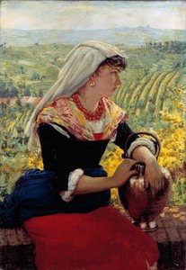 身着 Monferrato 服装的妻子肖像